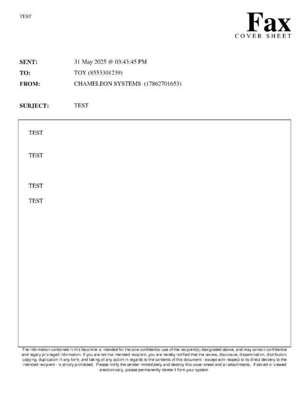 fax page