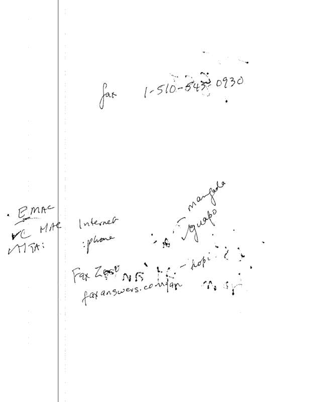 Fax page