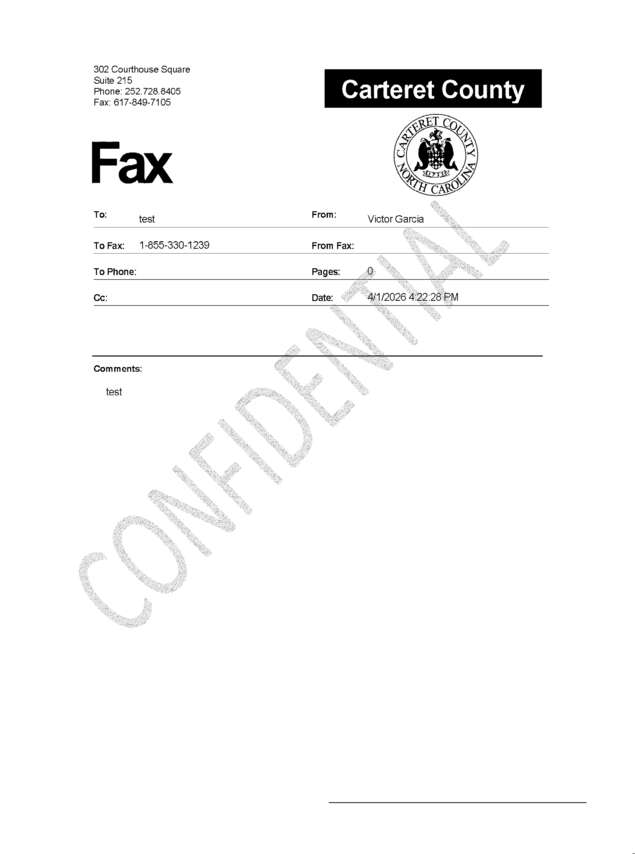 Fax page
