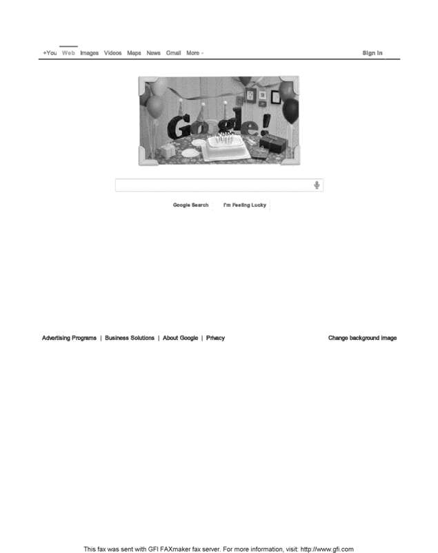Fax page