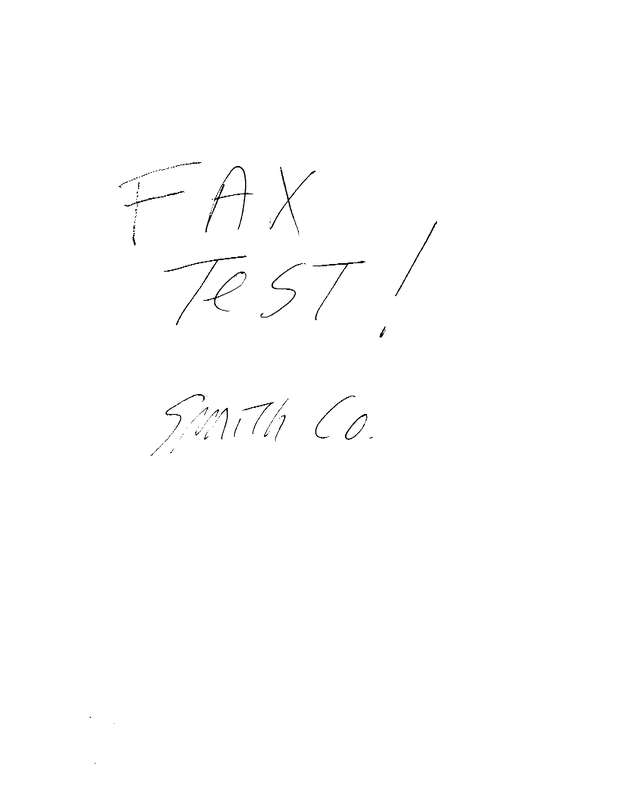 Fax page