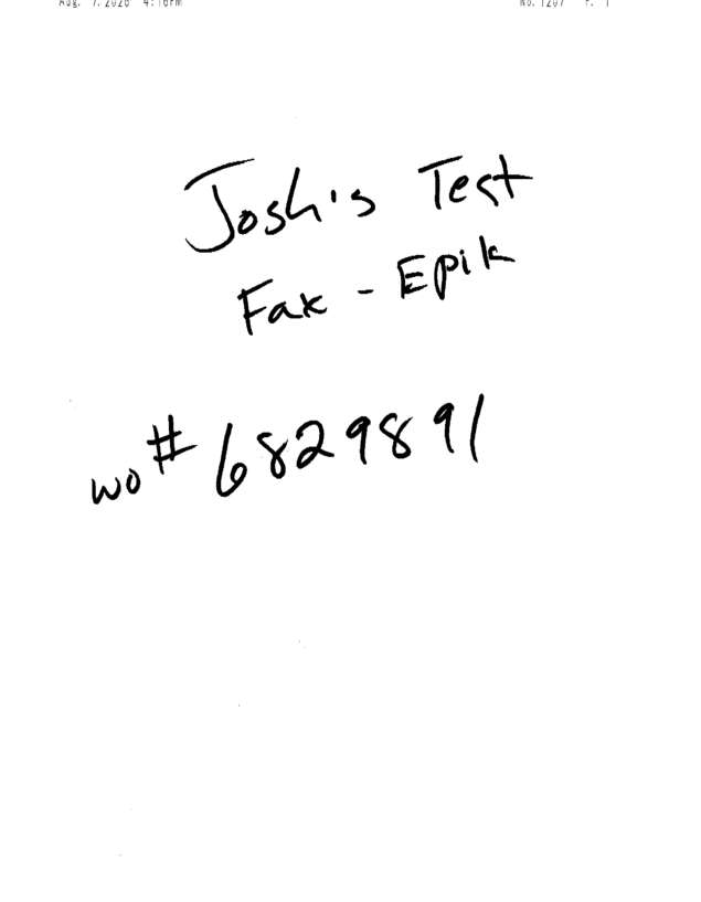 fax page