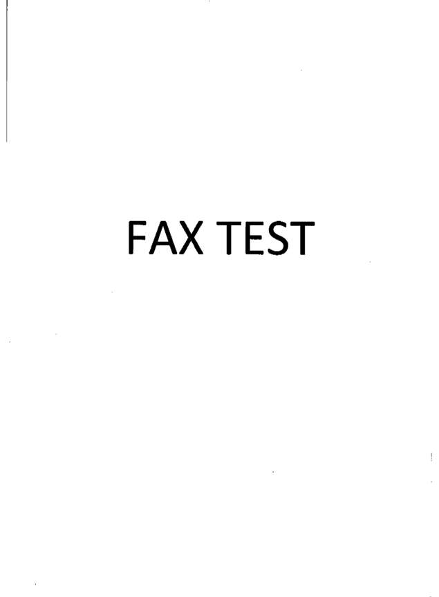 Fax page