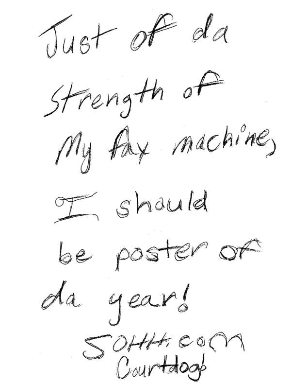 Fax page