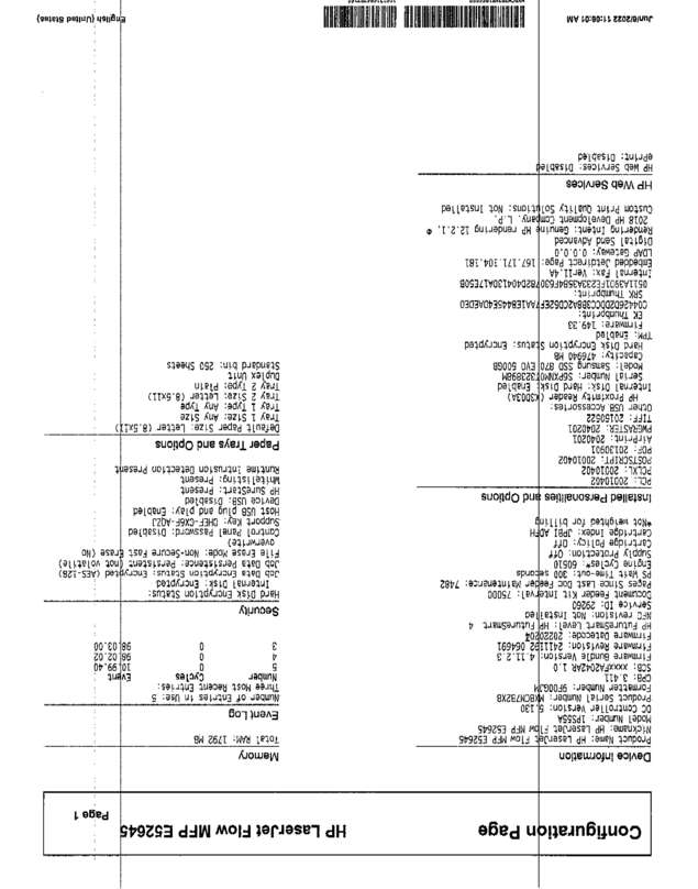 Fax page