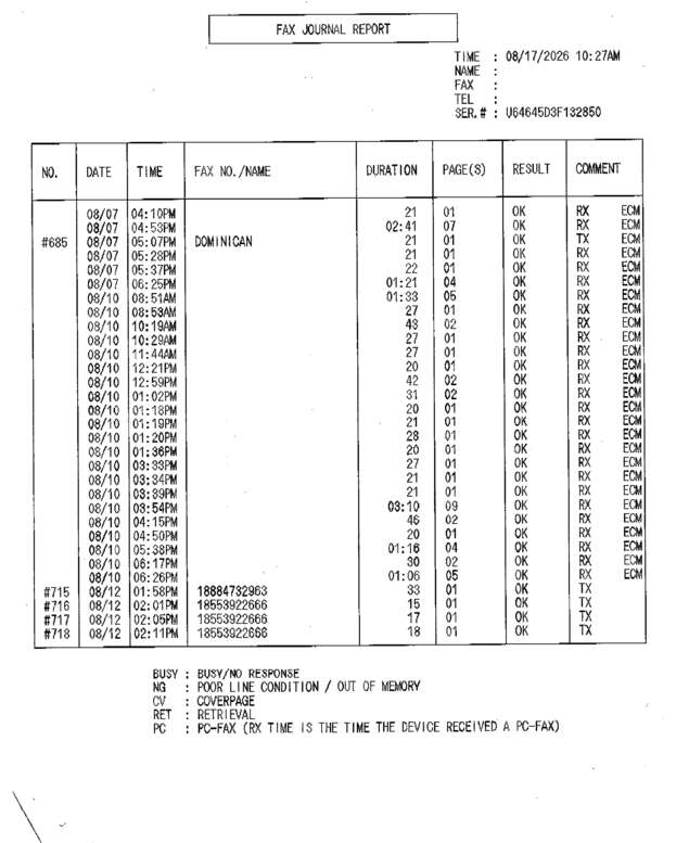 fax page