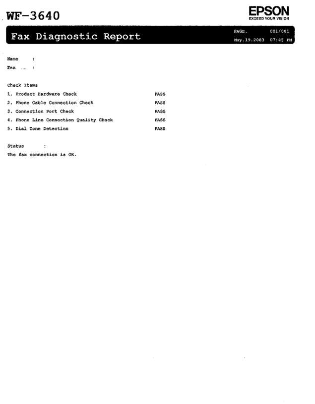 Fax page