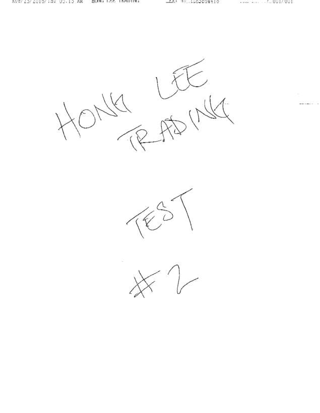 Fax page