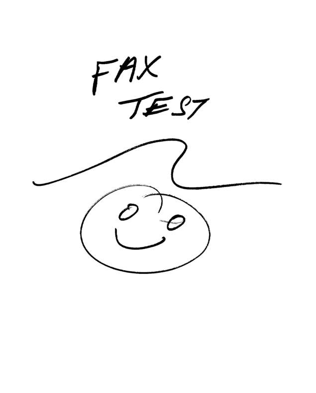 Fax page