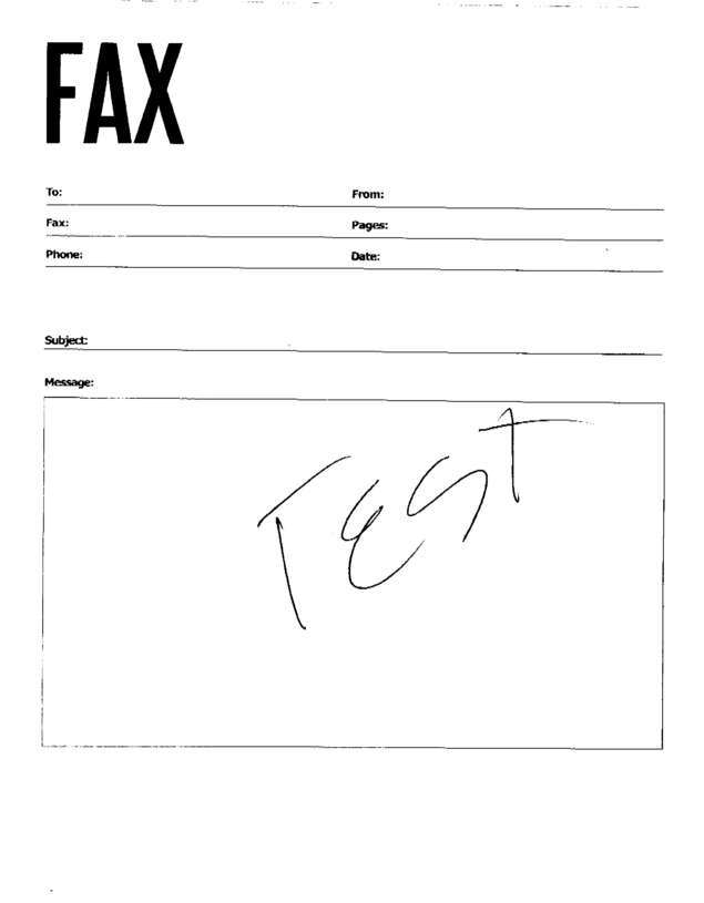fax page