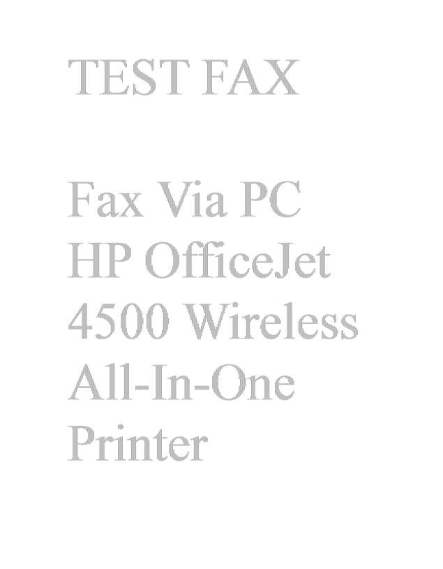 Fax page