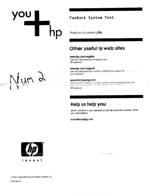 Fax page