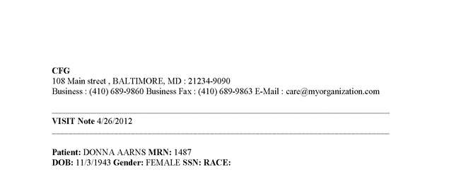 Fax page