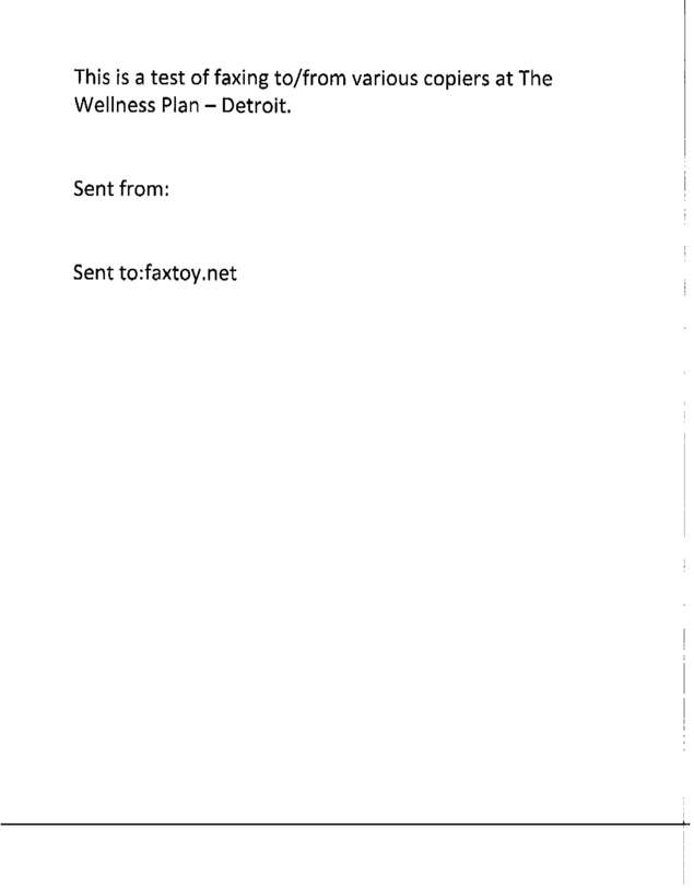 Fax page