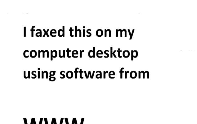 Fax page