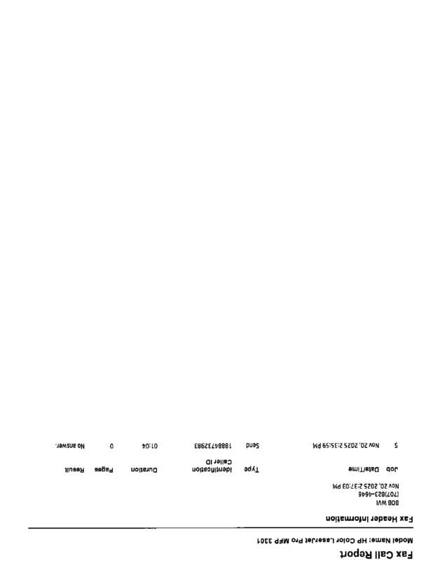 Fax page