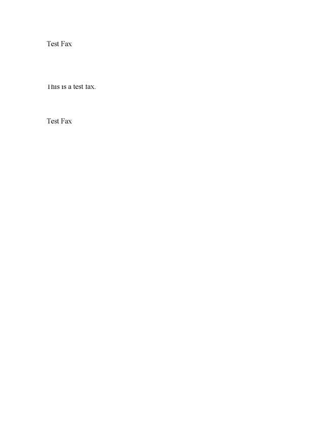 Fax page