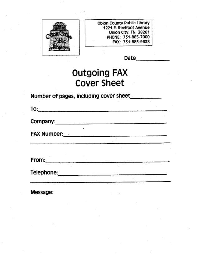 Fax page