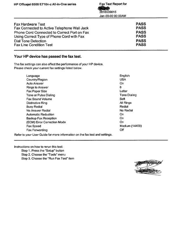 Fax page