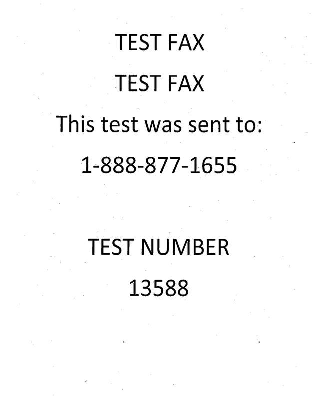 Fax page