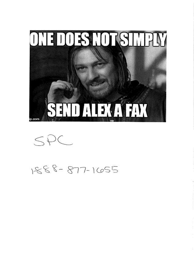 Fax page