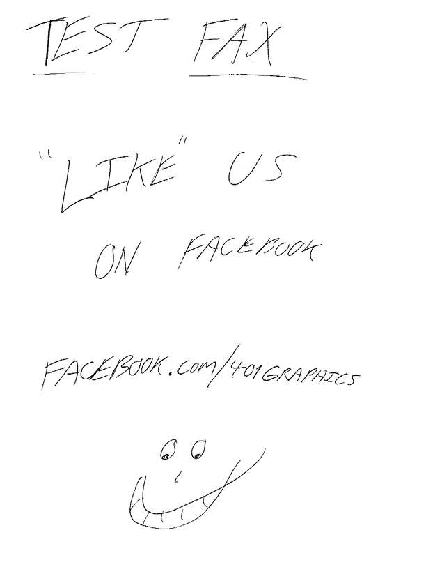 Fax page