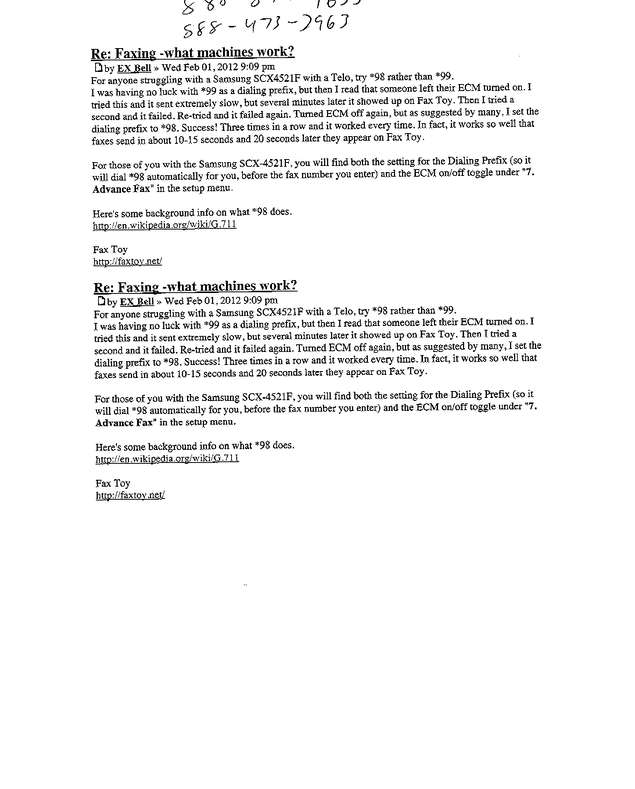Fax page