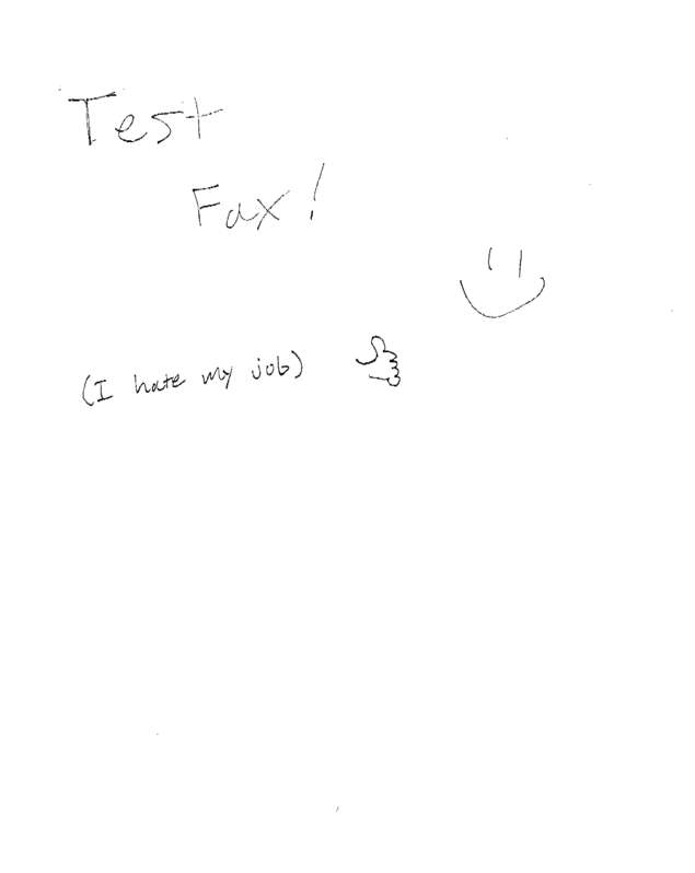 Fax page
