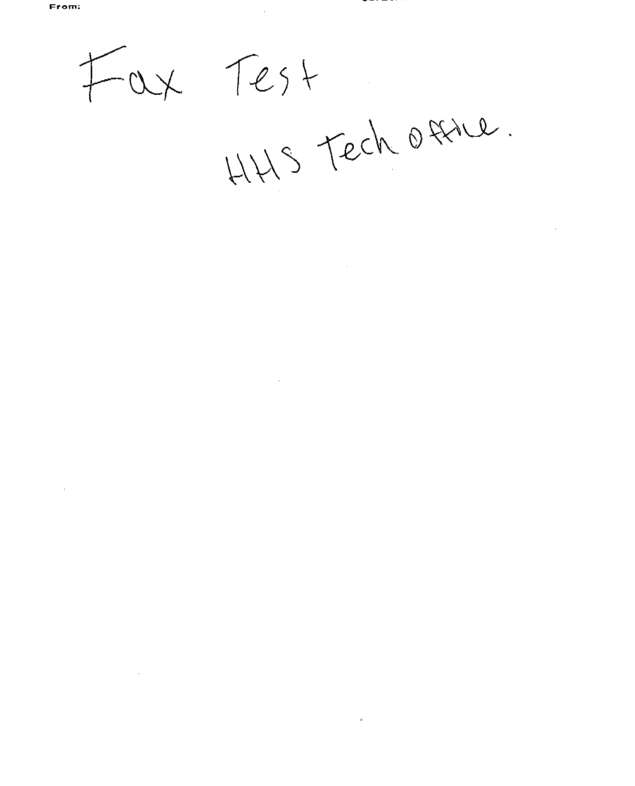 Fax page
