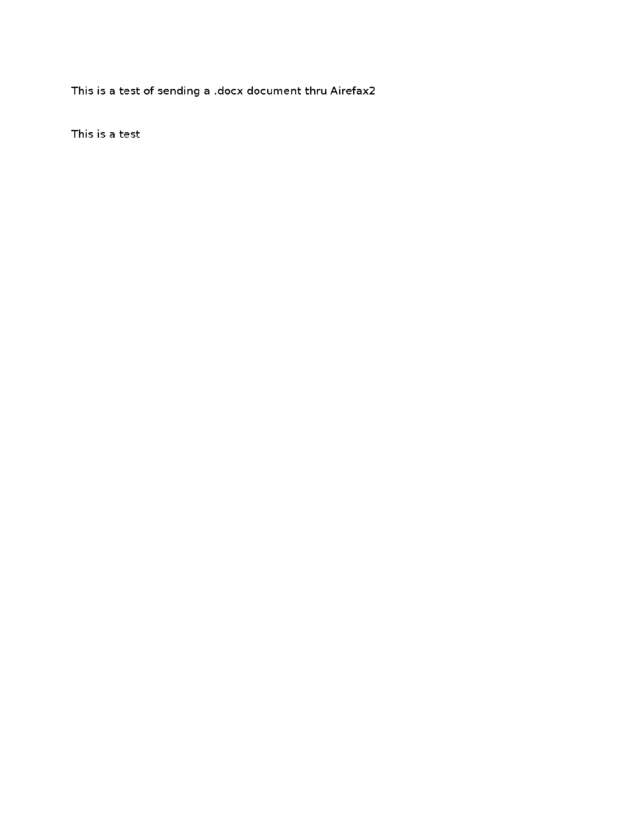 Fax page