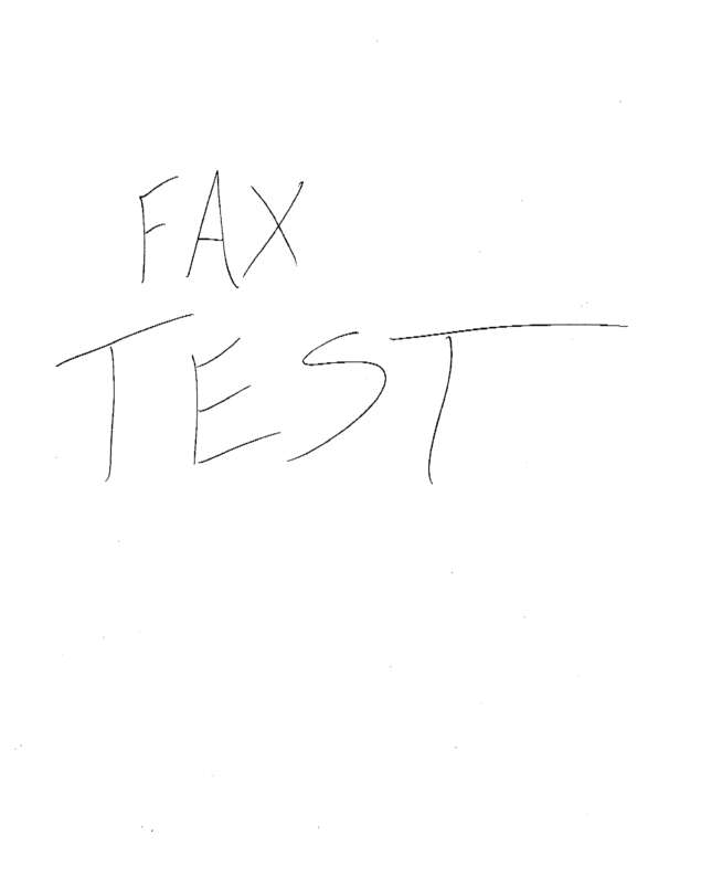 Fax page