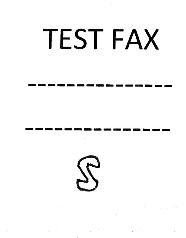 Fax page