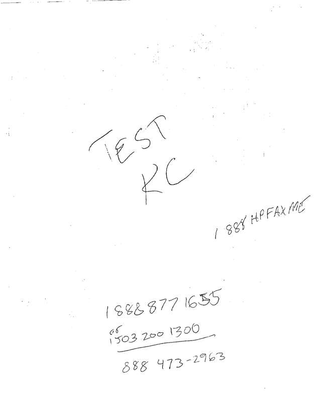 Fax page