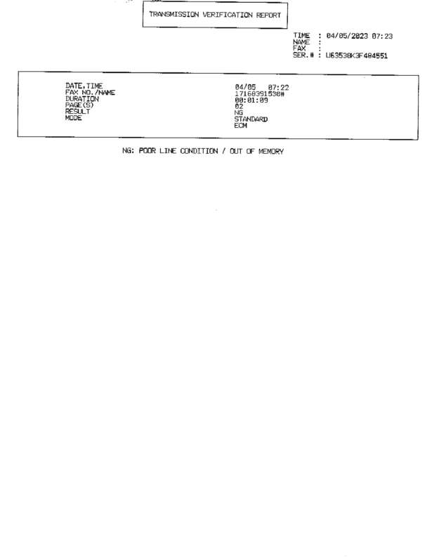 Fax page