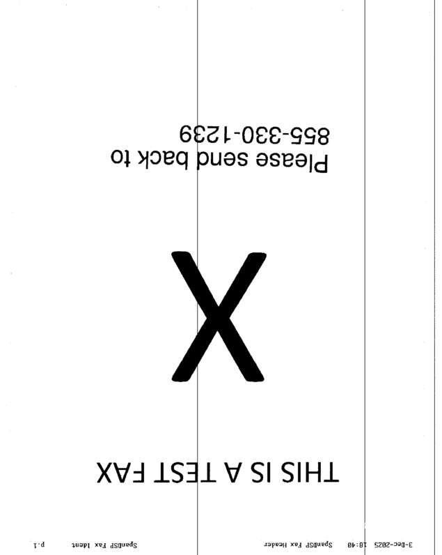 Fax page