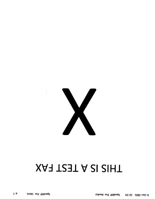 Fax page
