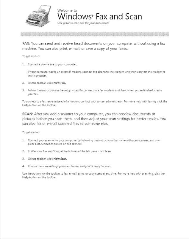 Fax page