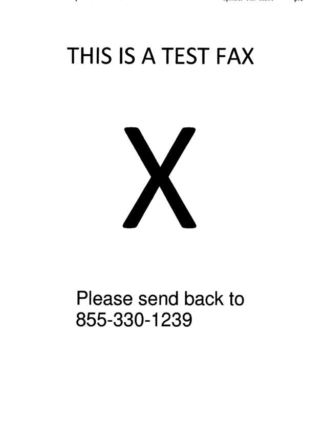 Fax page