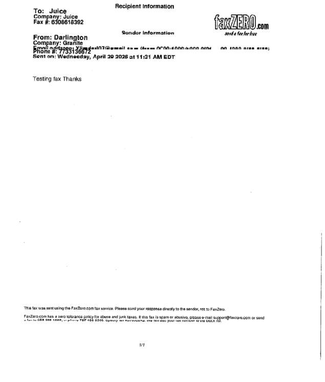 fax page