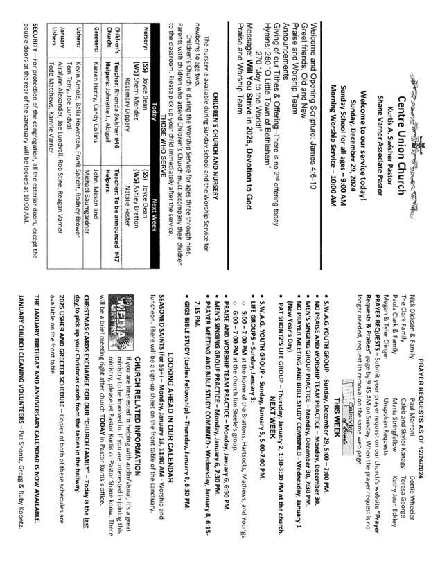 Fax page