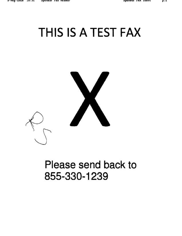 fax page