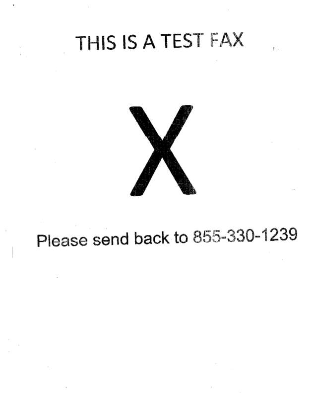 Fax page