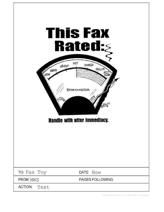 Fax page