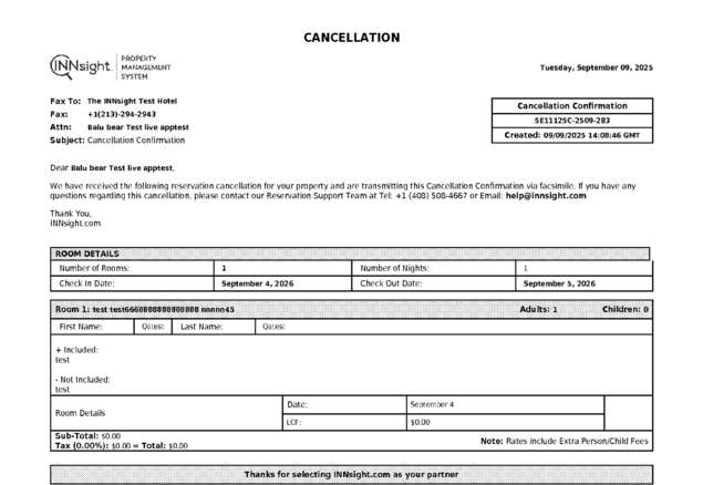Fax page