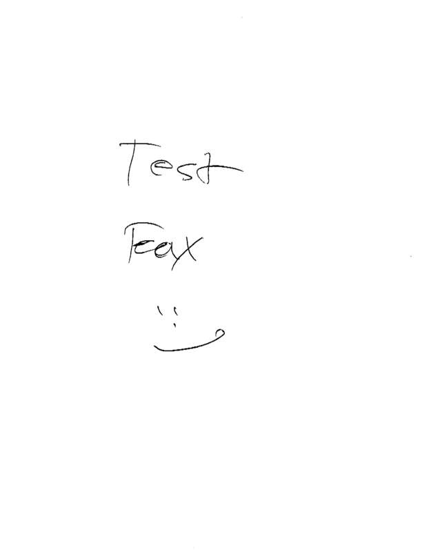 Fax page