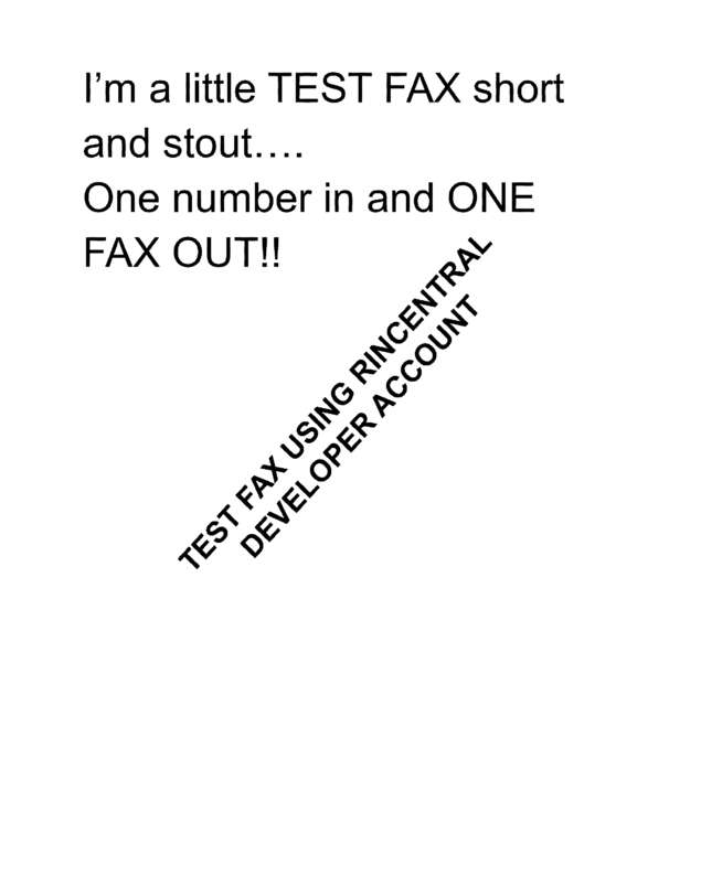 Fax page