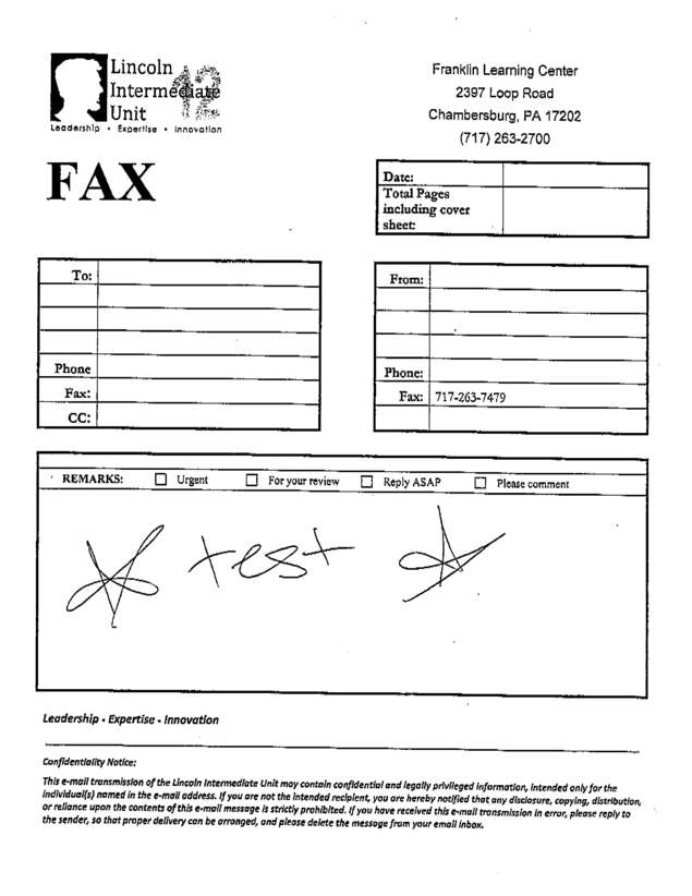 fax page