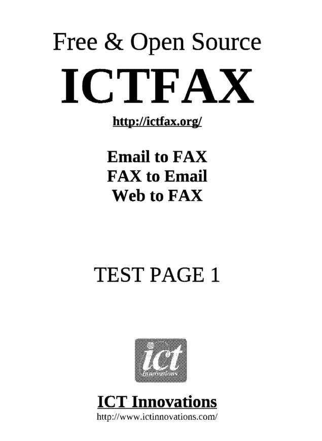 Fax page