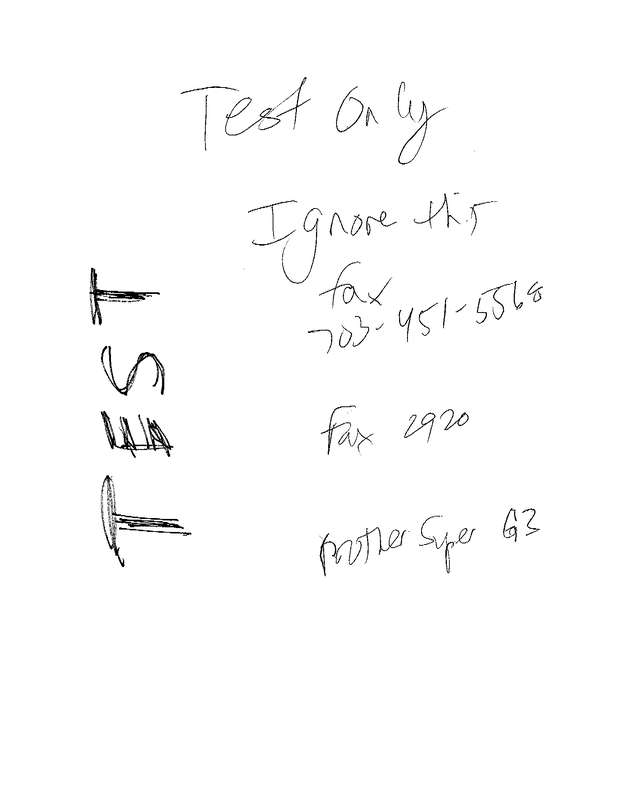 Fax page