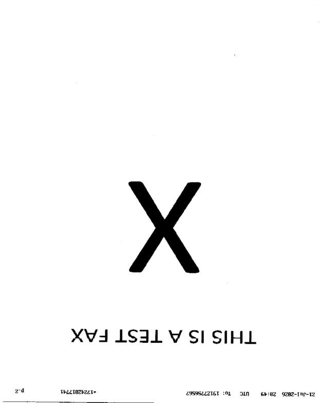 Fax page